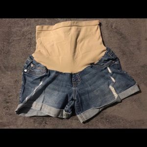 Maternity Jean shorts
